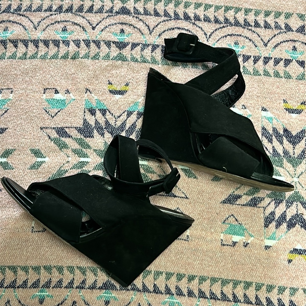 Diane VonFurstenberg Suede Wedge Heels